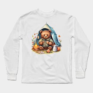 Camping Bear #5 Long Sleeve T-Shirt